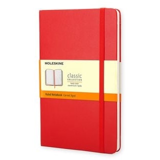Moleskine Notizbuch, Large/A5, Liniert, Fester Einband, Rot