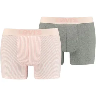 Levi's® Boxershorts Herren Vertical Stripe AOP Boxershorts 2er Pack (2-St., 2 er Pack) rosa S