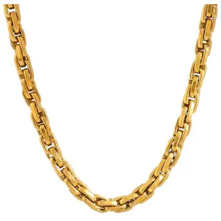 SHELAGO Edelstahlkette - Twist Halskette Damen Gold – Vergoldete Edelstahl Gliederkette (1 Halskette, inkl. Schmuckverpackung), Statement Schmuck für einen auffälligen Look goldfarben