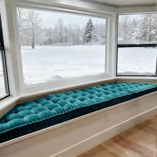 WLXFF Küchenbankkissen für Innenmöbel, Innenfenstersitz mit Paspel-Design und Griff, Samt-Bodenkissen, Waschbar Abnehmbarem Sitzkissen für Gartenbank Schaukel, Terrasse, Esstisch,No7,150x60cm