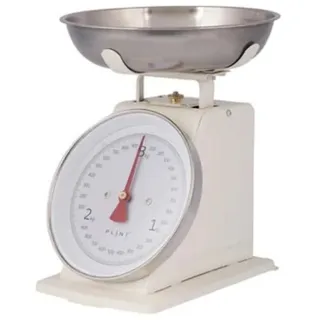 Plint Küchenwaage Küchenwaage Retro Plint Vintage Waage Analoge aus Metall weiß
