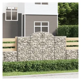 vidaXL Gabione mit Hochbogen 200 x 30 x 140 cm