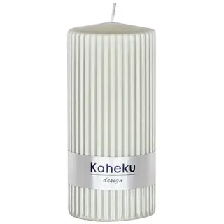 Kaheku Stumpenkerze Kaheku Rillenkerze, Powder Salbei, Ø 7 cm, 1173001578