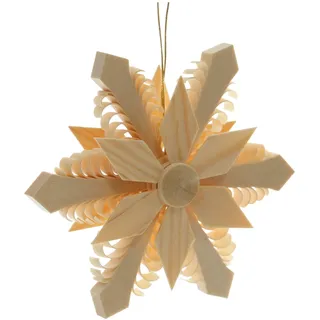 Rudolphs Schatzkiste Baumbehang mit Holzstern BxHxT=9x9x1,5cm NEU Weihnachten Baumschmuck Holzschmuck Holz Seiffen Erzgebirge Strauchbehang Dekoration