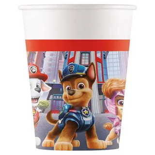 Procos Einwegbecher Pappbecher Paw Patrol Movie 200ml/8Stk. FSC, Papier, Pappe