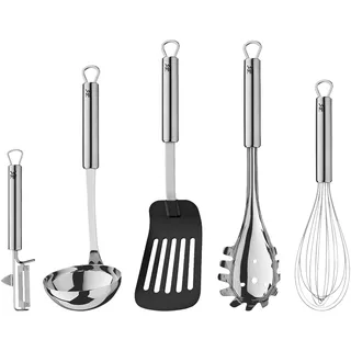 Kochbesteck-Set WMF "Profi Plus", silber (edelstahl), Cromargan Edelstahl Rostfrei 18/10, Kunststoff, Kochbesteck-Sets, spülmaschinengeeignet, Cromargan Edelstahl, Matt-Finish, Aufhängeöse