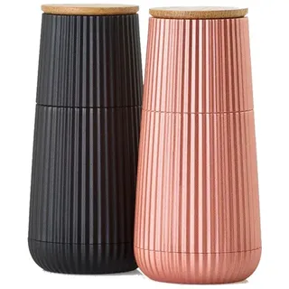 AdHoc Pfeffermühle I Salzmühle SCAPE im Set - schwarz/rose gold