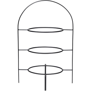 ASA á table ligne noire Etagere 3-stufig für Speiseteller schwarz 49 cm