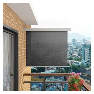 vidaXL Balkonsichtschutz Balkon-Seitenmarkise Multifunktional 150x200 cm Grau grau 150 cm x 150 cm x 235 cm