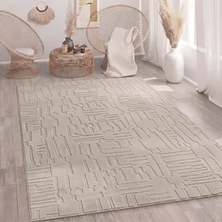 Paco Home Hochflorteppich 240 x 340 cm Beige