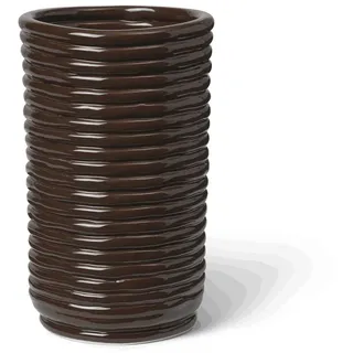 Ferm Living - Corduroy Vase, carob brown