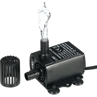 Decdeal Ultra-leise Mini DC12V 6W Brushless Wasserpumpe mit 5,5 * 2,1mm weibliche wasserdichte Tauch Brunnen Aquarium zirkulierende 300l / h Aufzug...