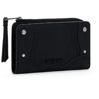 DESIGUAL Mone Embro Patch Emma Medium Geldbörse Damen schwarz