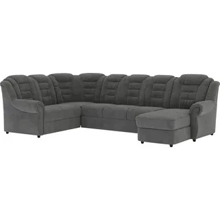Home Affaire Wohnlandschaft Polyester U-Form 3-Sitzer Grau