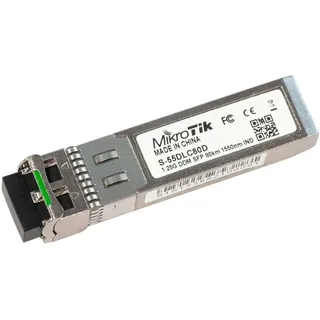 MicroTik S-55DLC80D, SFP bis 1,25 Gbit/s, Singlemode, LC-Duplex