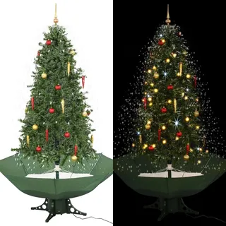 Schneiender Weihnachtsbaum Mit Schirmfuß Grün 190 Cm