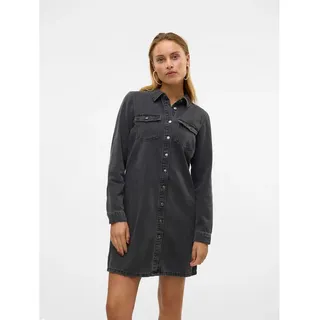 Vero Moda Jennie Langärmliges Kurzes Kleid Black Denim L