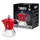2 Tassen rot/silber