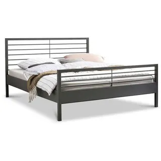 BED BOX Metallbett, Schwarz, Metall, 120x200 cm, Schlafzimmer, Betten, Metallbetten