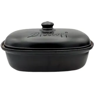 Keramik Brottopf L 34 x 22 x 17 cm (schwarz)