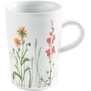KAHLA 394727A50002C Five Senses Wildblume Macchiato-Obertasse 0,35 l | Kaffeetasse mit Blumenmotiv aus Porzellan rot/gelb