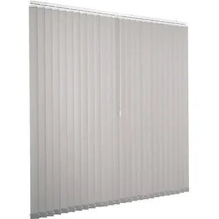 Lamellenvorhang Komplettset Ventanara Vertikaljalousie 89mm inkl. Montagematerial (grau (raumverdunkelnd), B200 x H180 cm)