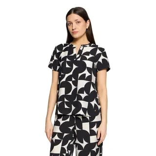 Betty & Co Schlupfbluse Schwarz/Weiß 38