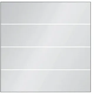 Zaun Hauptelement Vidrio Glas 120x120 cm Streifen