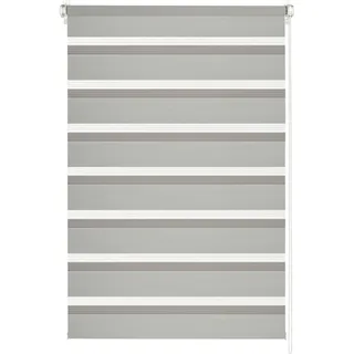 GARDINIA Doppelrollo Easyfix 90 x 150 cm grau
