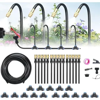 360° Gebogenes Automatisches Gartenbewässerungssystem, Tropfbewässerungsset, 360 Grad Verstellbares Automatisches Bewässerungssystem, Hochbeet-Bewässerungssystem For Den Gartenhof(49.2Ft Set (49.2Ft h