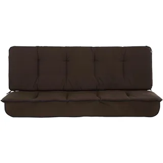 PATIO Hollywoodschaukel Auflage 150 cm Latina Bankauflage 2 teilig Sitzpolster Rückenlehne gesteppt Volant vorne