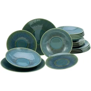 Creatable Tafelservice Sea Breeze Green, Grün, Keramik, 12-teilig, Essen & Trinken, Geschirr, Geschirr-Sets, Tafelservice