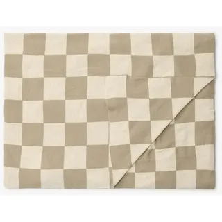 Plaid Rykki, Marc O'Polo Home, mit Karomuster aus Bio-Baumwolle beige