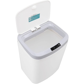 Pssopp Sensor Can, 16L Automatischer Mülleimer für Küche, Wohnzimmer, Badezimmer, Müll, Recycling und Kompost (Weiß)
