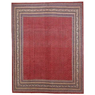 Borento Orientteppich Perserteppich Sarough 315 x 250 cm, rechteckig, Handgeknüpft rot