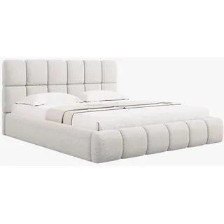 Micadoni Polsterbett Bellis, 220 cm breit grau 200 cm x 220 cm x 100 cm