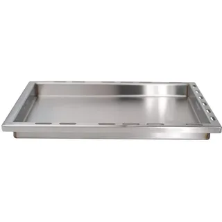CHEFGASTRO Grillplatte Edelstahl einsetzbare Plancha für Broil King Baron & Crown | 31,5 x 43,7 x 4 cm für Gasgrills