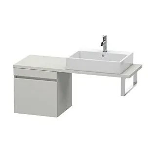 Duravit DuraStyle Waschtisch-Unterschrank DS532200707 50 x 47,8 cm, betongrau matt, für Konsole, 1 Auszug