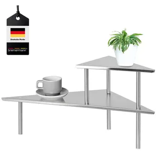 bremermann Küchen-Eckregal, Küchenregal, Gewürzregal (Metallisch)