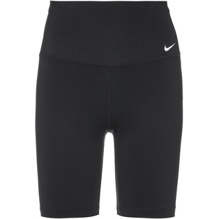 Nike ONE DRI-FIT Tights Damen in black-white, Größe L - schwarz