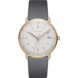 Junghans 047/7854.04 Damen-Uhr Max Bill Analog Quarz mit Leder-Band