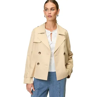 Zero Trenchjacke zweireihig mit Reverskragen Irish cream), | Gr.: 42
