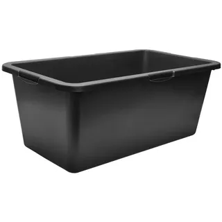 Garronda Mörtelkasten Rechteckig Mörtelkübel Kunststoffwanne stabile Maurerkübel GD-0169, (Set, 3-tlg., 3), Mischen von Beton, Mörtel, Gips, Kleber, Sand, Erde, Wasser, Schutt schwarz 41 cm x 71 cm x 28 cm | 60 l