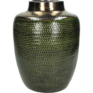 Vase CERAMIC (DH 23x30 cm) DH 23x30 cm grün Blumenvase Blumengefäß - grün