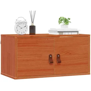 vidaXL Wandschrank mit Regal mit Tür 60 x 30 x 30 cm Wachsbraun