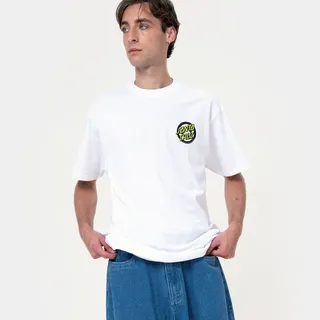 T-Shirt SANTA CRUZ "ROSKOPP SCREAMING TARGET T-SHIRT", Herren, Gr. M, weiß, Obermaterial: 100% Baumwolle, Shirts T-Shirt