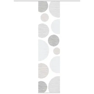 Vision S 84553 | Schiebegardine Borden | halb-transparenter Stoff in Bambus-Optik | 260x60 cm | Farbe: (blau-grün)