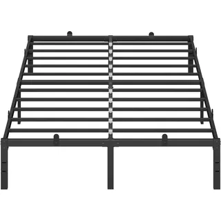 VASAGLE Doppelbettgestell 140 x 200 cm tintenschwarz