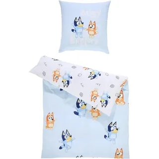 Jugendbettwäsche Bluey Tree, Mehrfarbig, Textil, Hund, 135x200 cm, Schlaftextilien, Bettwäsche, Kinderbettwäsche