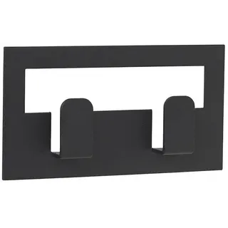 blomus Handtuchhaken Blomus Vindo Doppelhandtuchhaken schwarz 64179 schwarz